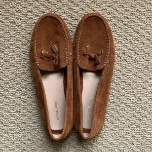 Michael Kors Brown Suede Driving Moccasins